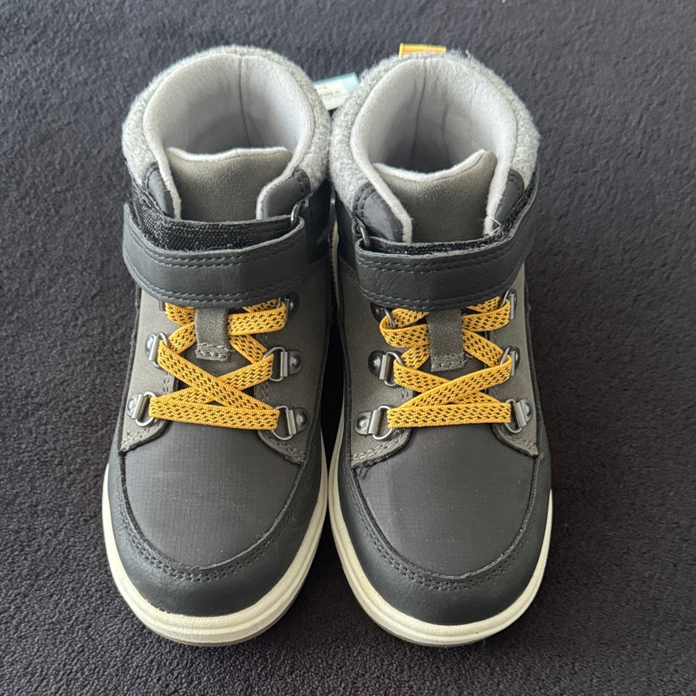 Cat & Jack Black and Yellow Kids Boots